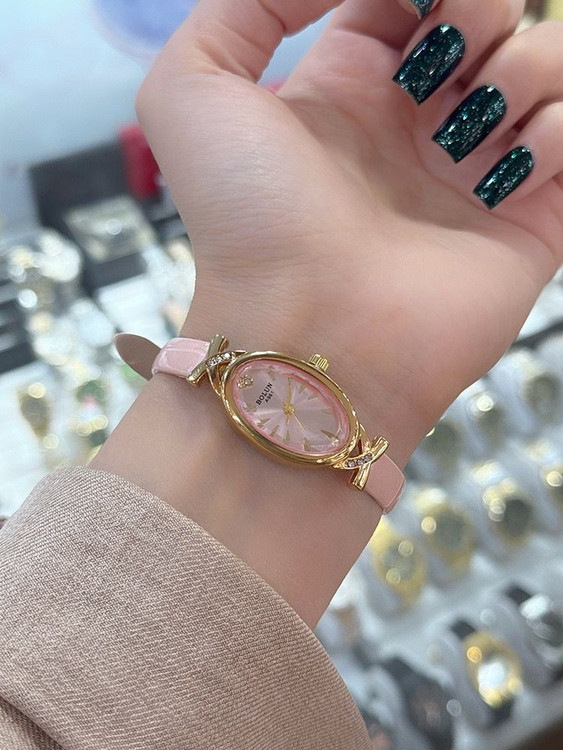 ساعت دخترانه بند چرم