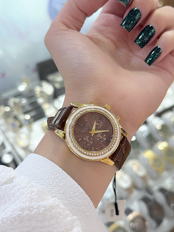 ساعت دخترانه بند چرم