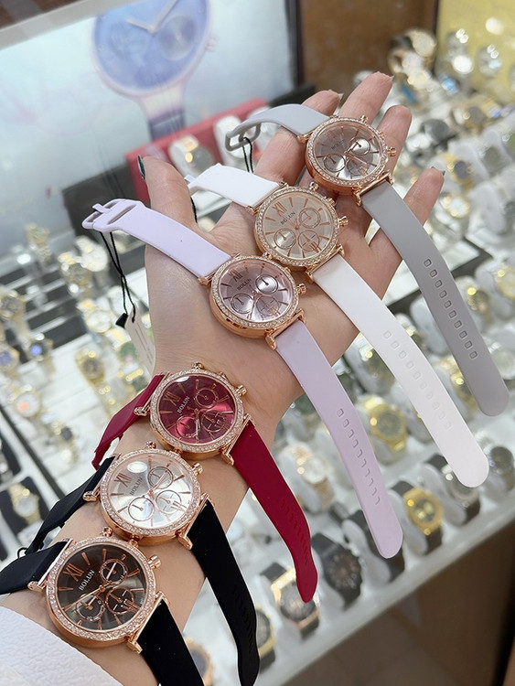 ساعت دخترانه بند چرم