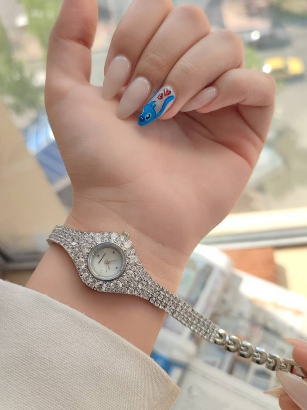 ساعت زنانه طرح نقره