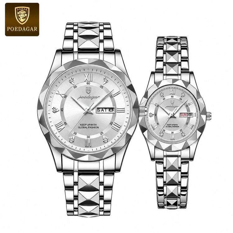 ست ساعت مچی Poedagar مدل Luxury صفحه شبنما