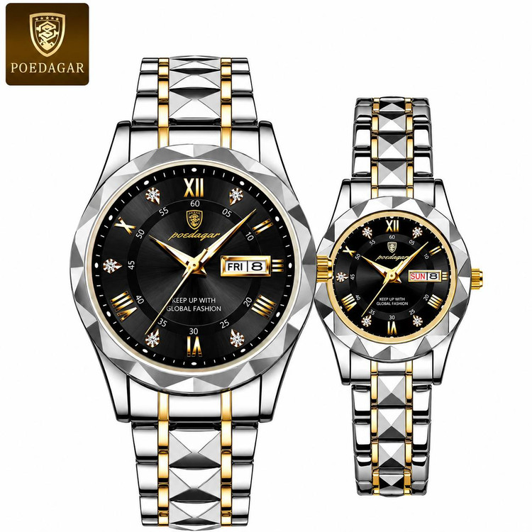 ست ساعت مچی Poedagar مدل Luxury صفحه شبنما