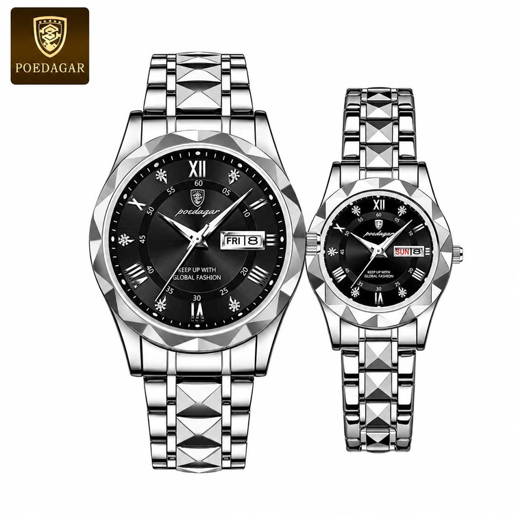 ست ساعت مچی Poedagar مدل Luxury صفحه شبنما