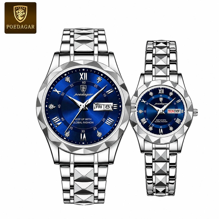 ست ساعت مچی Poedagar مدل Luxury صفحه شبنما