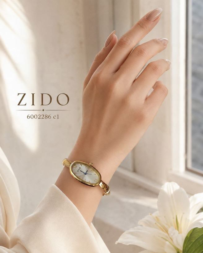 النگویی زنانه، ساعت مچی دستبندی زنانه، ساعت ZIDO زنانه، خرید ساعت النگویی زیدو