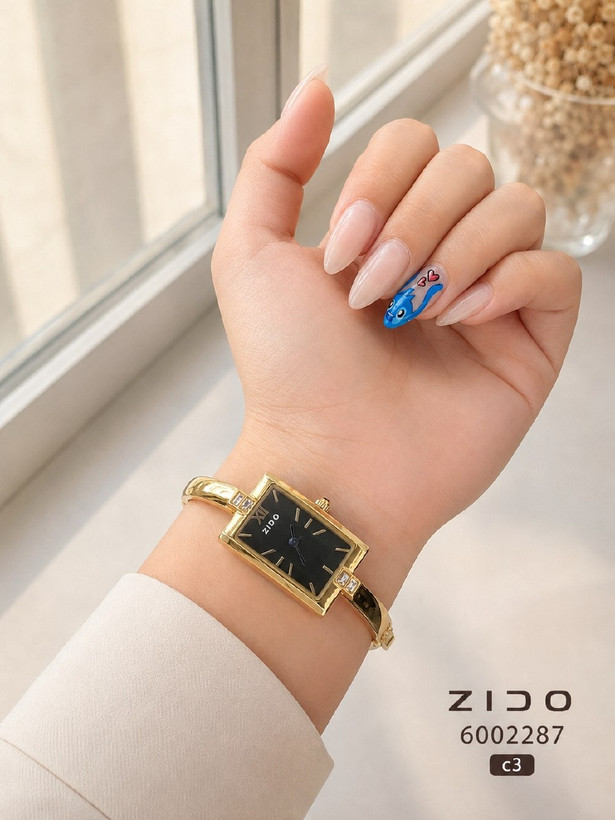 النگویی زنانه، ساعت مچی دستبندی زنانه، ساعت ZIDO زنانه، خرید ساعت النگویی زیدو