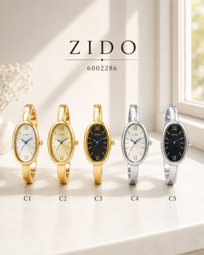 النگویی زنانه، ساعت مچی دستبندی زنانه، ساعت ZIDO زنانه، خرید ساعت النگویی زیدو