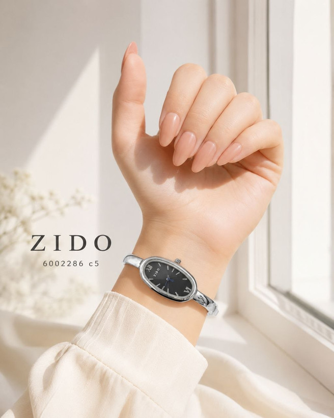 النگویی زنانه، ساعت مچی دستبندی زنانه، ساعت ZIDO زنانه، خرید ساعت النگویی زیدو
