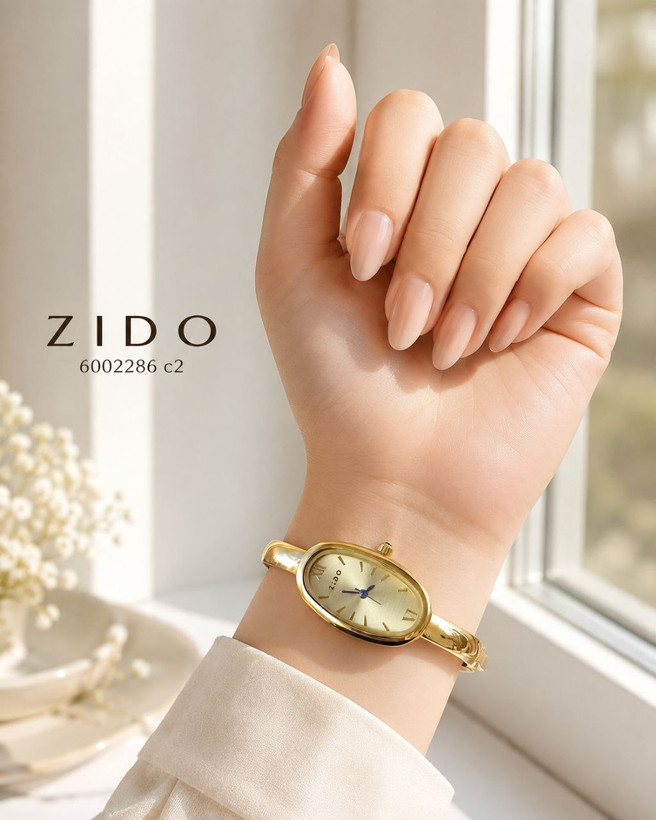 النگویی زنانه، ساعت مچی دستبندی زنانه، ساعت ZIDO زنانه، خرید ساعت النگویی زیدو