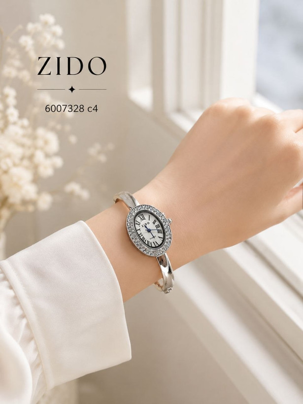 النگویی زنانه، ساعت مچی دستبندی زنانه، ساعت ZIDO زنانه، خرید ساعت النگویی زیدو