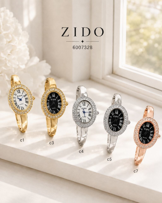 النگویی زنانه، ساعت مچی دستبندی زنانه، ساعت ZIDO زنانه، خرید ساعت النگویی زیدو