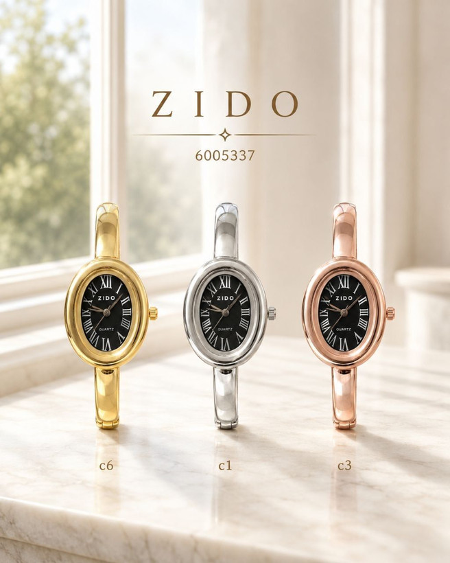 النگویی زنانه، ساعت مچی دستبندی زنانه، ساعت ZIDO زنانه، خرید ساعت النگویی زیدو