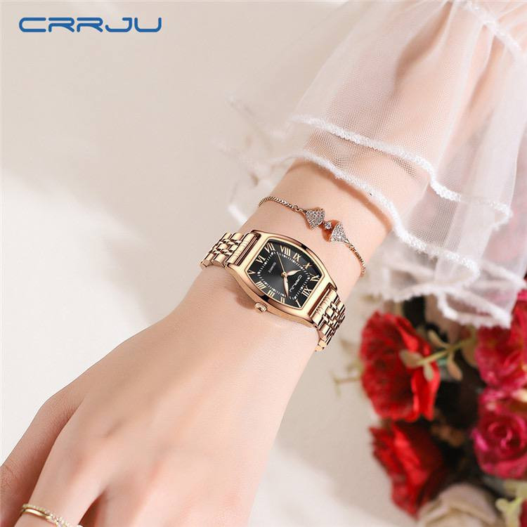 ساعت زنانه کرجو CRRJU مدل 5013 صفحه رومی بند استیل