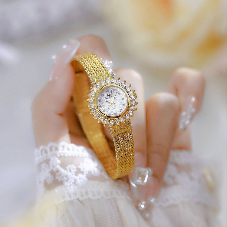 ساعت مچی زنانه BS Bee Sister دستبندی نگیندار