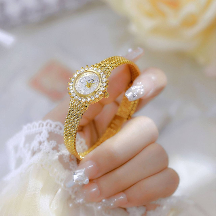 ساعت مچی زنانه BS Bee Sister دستبندی نگیندار