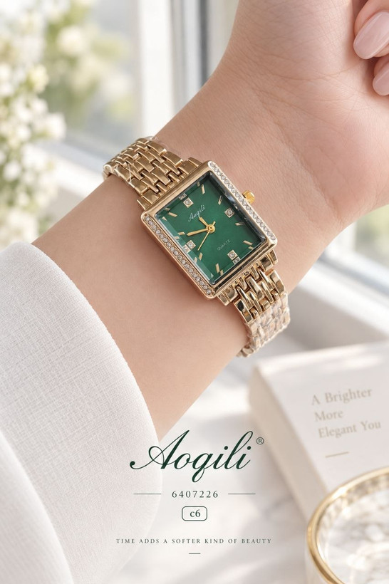 ساعت زنانه Aoqili 6407226 بند استیل