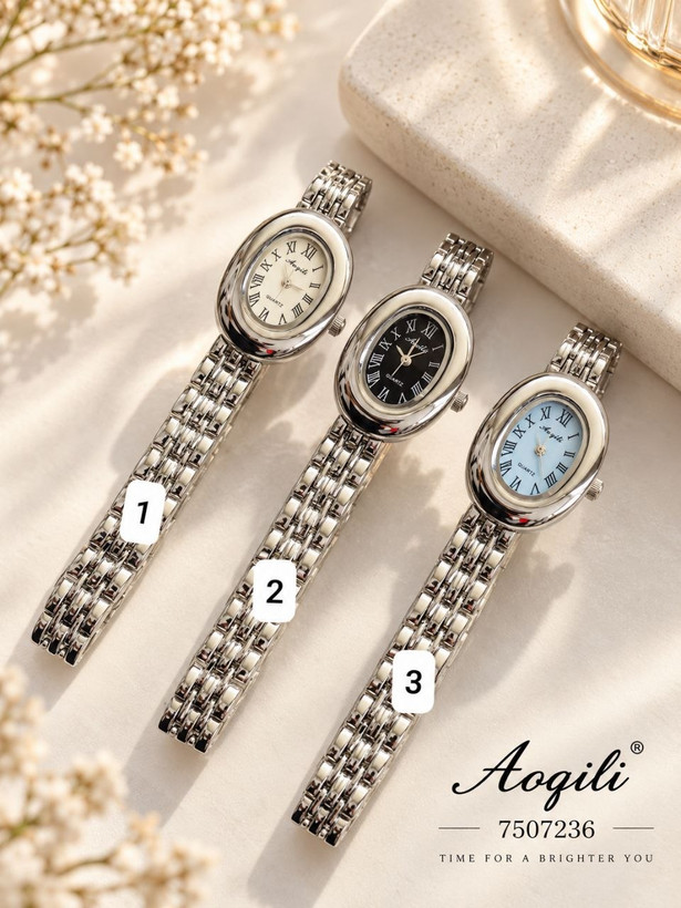ساعت مچی زنانه Aoqili مدل بیضی کد 7507232 و 7507236