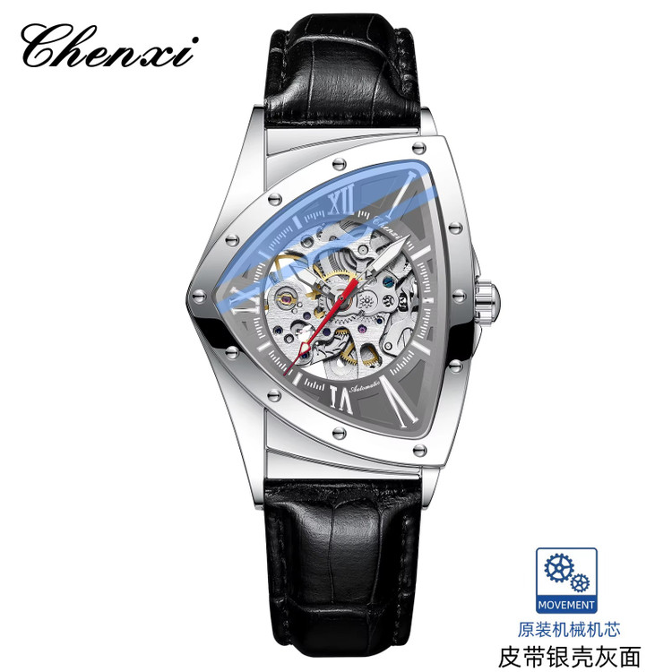 ساعت مچی مردانه چرم چنکسی مدل CHENXI 8853