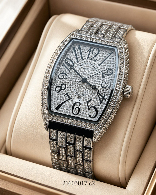 ساعت مردانه مارک franck muller 21603017 نگین کاری شده