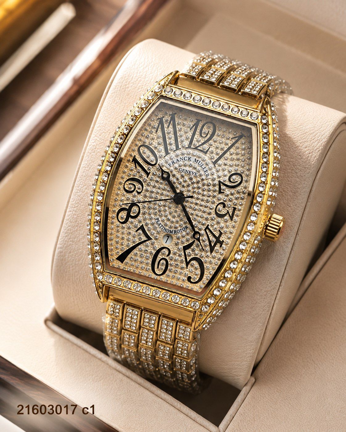 ساعت مردانه مارک franck muller 21603017 نگین کاری شده