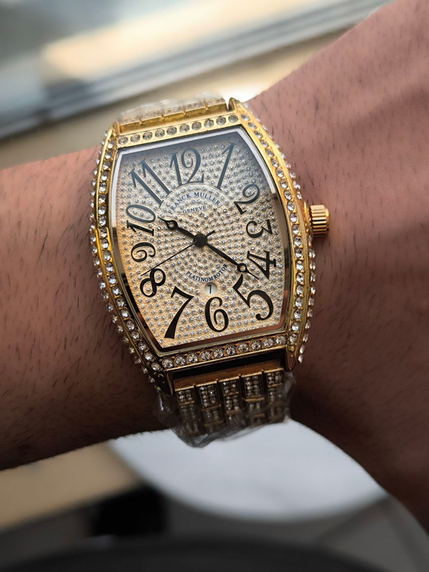 ساعت مردانه مارک franck muller 21603017 نگین کاری شده