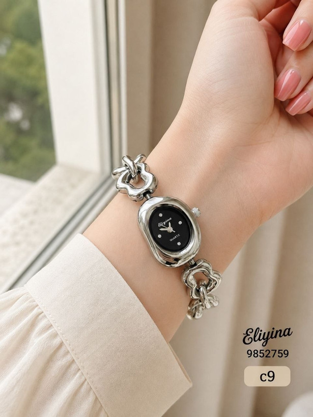 ساعت زنانه الینا کد 9852759 بند زنجیری